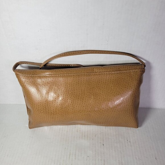 Vintage Tan Faux Leather Swafford Originals Shoulder Crossbody Clutch Bag - Picture 3 of 7